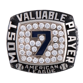 1956 Mickey Mantle American League MVP White Gold Ring